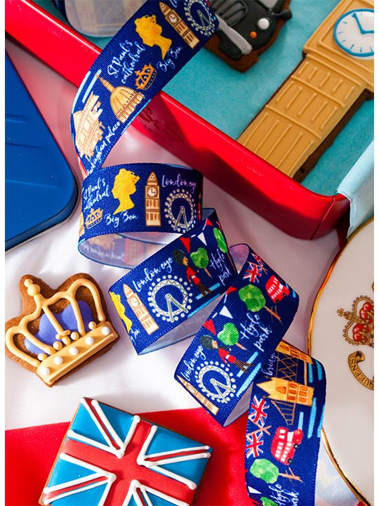 London Town Ribbon 25mm x 25 Metres